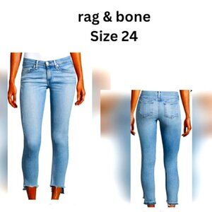 Rag & Bone Modele Skinny Size 24 color Wiley Light Blue Size 24